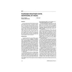 3877 -- Foreign Weather Data Servicing at NCDC