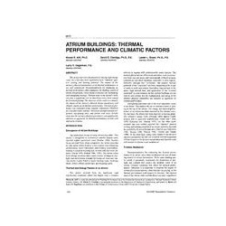 3873 -- Atrium Buildings - Thermal Performance and Climatic Factors