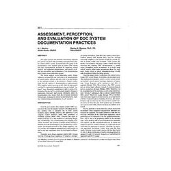 3871 -- Assessment, Perception, and Evaluation of DDC System Documentation Practices