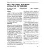 3799 (RP-656) -- Heat-Recovery Heat Pump Operating Experiences