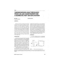 3645 -- Thermosiphon Heat Recovery From an Air Conditioner for a Domestic Hot Water System
