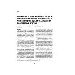 3322 -- An Analysis of Stochastic Properties of the Cooling Load in an Intermittently Air-Conditioned Building: Analysis of Disc