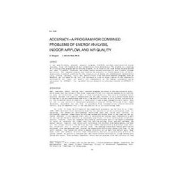 3158 -- Accuracy â A Program for Combined Problems of Energy Analysis, Indoor Airflow and Air Quality
