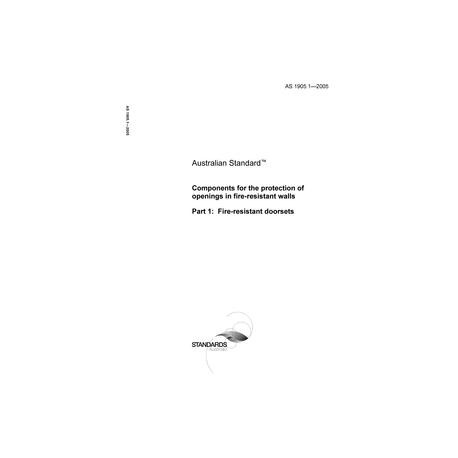 AS 1905.1-2005 [ Available Superseded ]