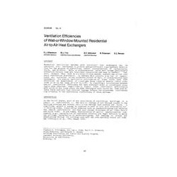 DC-83-09-4 -- Ventilation Efficiencies of Wall-or-Window-Mounted Residential Air-to-Air Heat Exchangers