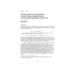 TO-82-07-4 -- Cooling Loads from Solar Radiation through Partially Shaded Windows, Taking Heat Storage Effect into Account