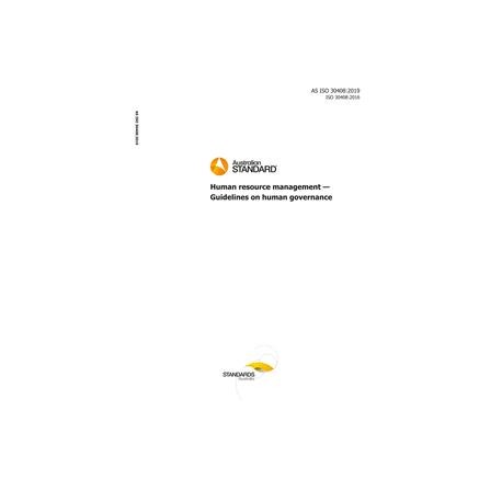 AS ISO 30408:2019