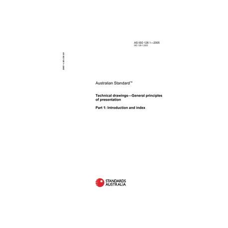 AS ISO 128.1-2005