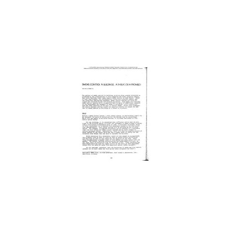 BO-75-01-3 -- Smoke Control in Buildings: A Threat or a Promise