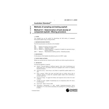 AS 2891.9.1-2005 [ Superseded ]