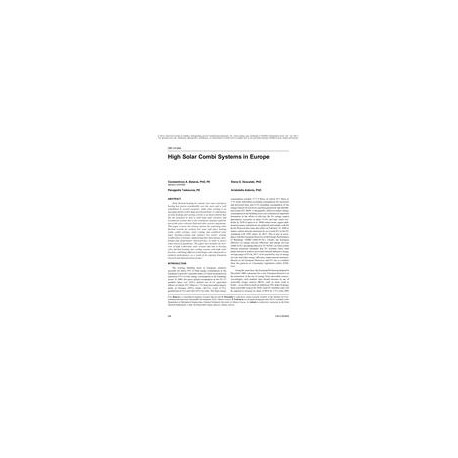 OR-10-044 -- High Solar Combi Systems in Europe