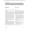 OR-10-040 (RP-1254) -- Evaluating the Ability of Unitary Equipment to Maintain Adequate Space Humidity Levels