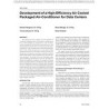 OR-10-036 -- Development of a High-Efficiency Air Cooled Packaged Air-Conditioner for Data Centers