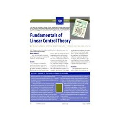 50th Anniversary Feature: Fundamentals of Linear Control Theory