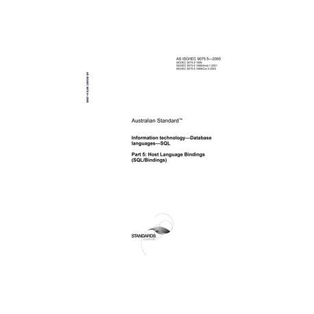 AS ISO IEC 9075.5-2005