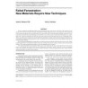 Failed Fenestration: New Materials Require New Techniques