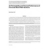 Air Permeability and Thermal Performance of Concrete Block Wall Sections