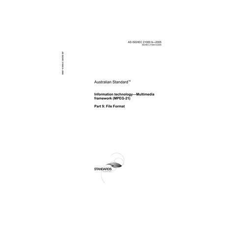 AS ISO IEC 21000.9-2005