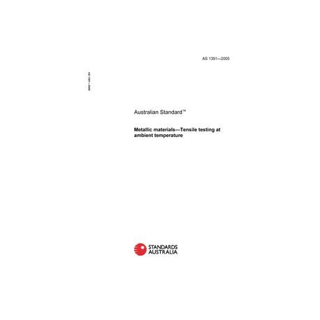 AS 1391-2005 [ Superseded ]