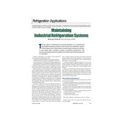 Refrigeration Applications: Maintaining Industrial Refrigeration Systems