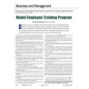 Business and Management: Model Employee Training Program