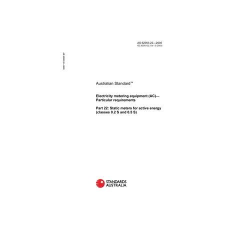 AS 62053.22-2005 [ Superseded ]