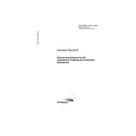 AS ISO/IEC 17025-2005 [ Superseded ]