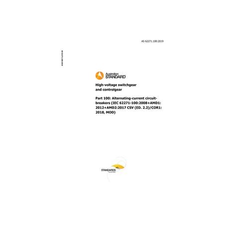 AS 62271.100:2019
