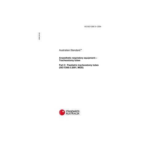 AS ISO 5366.3-2004