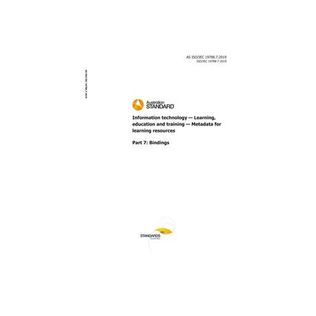 AS ISO/IEC 19788.7:2019
