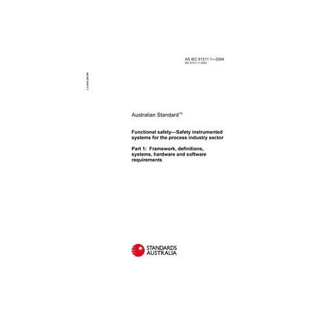 AS IEC 61511.1-2004 [ Superseded ]