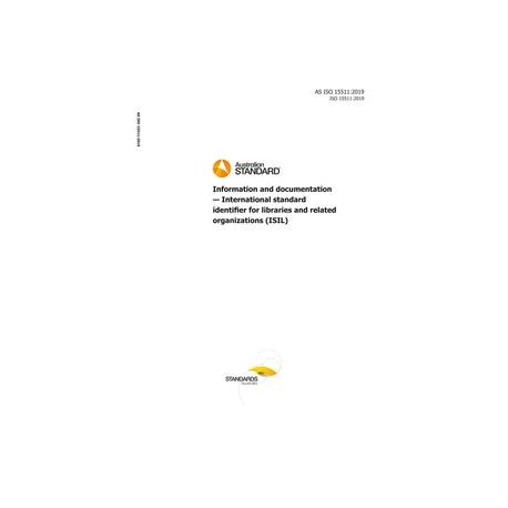 AS ISO 15511:2019