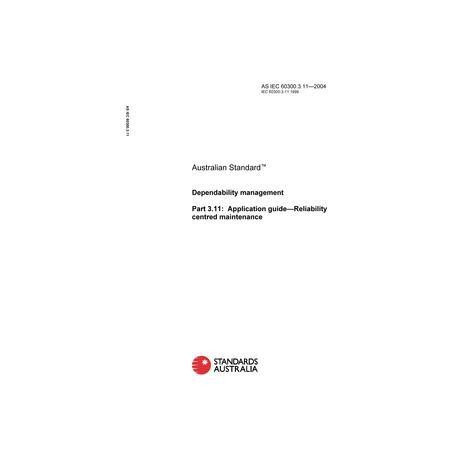 AS IEC 60300.3.11-2004 [ Superseded ]