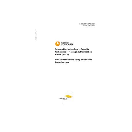 AS ISO/IEC 9797.2:2019