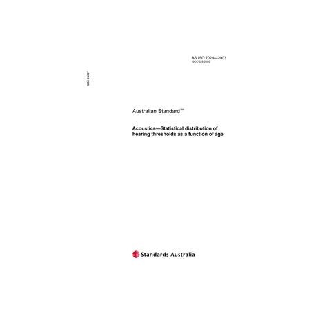 AS ISO 7029-2003 [ Superseded ]