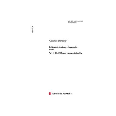 AS ISO 11979.6-2003