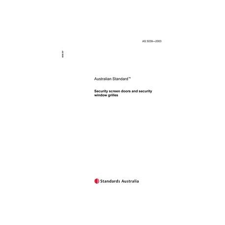 AS 5039-2003 [ Superseded ]