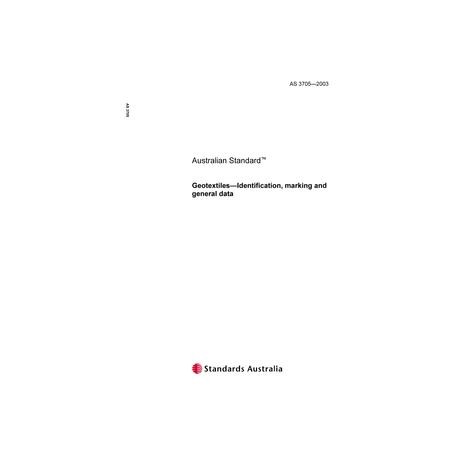 AS 3705-2003 [ Superseded ]