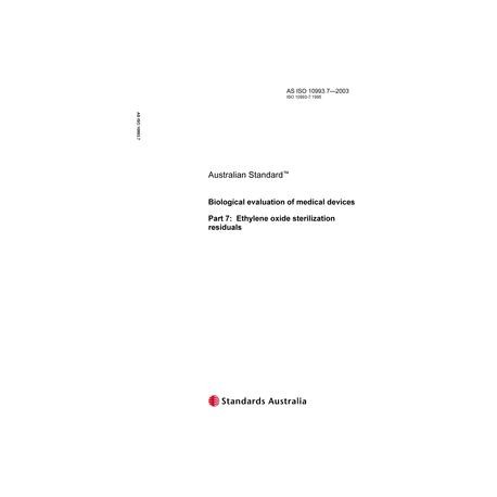 AS ISO 10993.7-2003