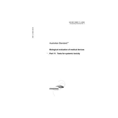 AS ISO 10993.11-2002