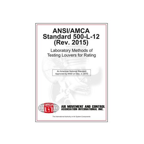 AMCA 500-L-12 (Rev. 2015)