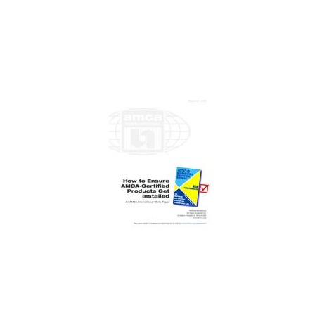 How to Ensure AMCA-Certified Products Get Installed