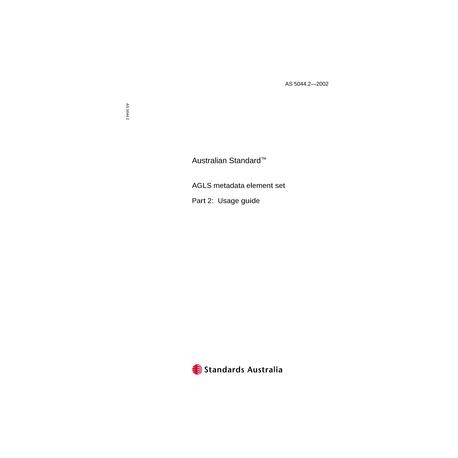 AS 5044.2-2002 [ Superseded ]