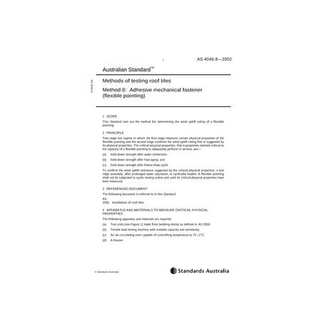AS 4046.8-2002 [ Superseded ]