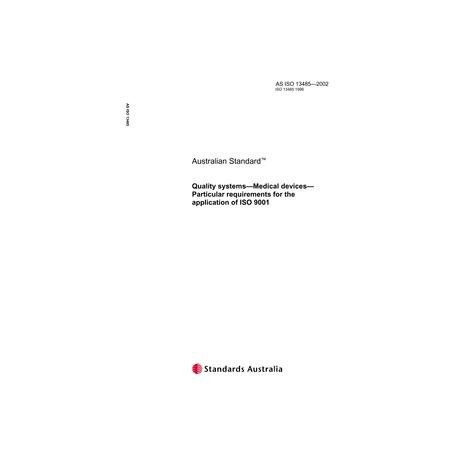 AS ISO 13485-2002 [ Superseded ]