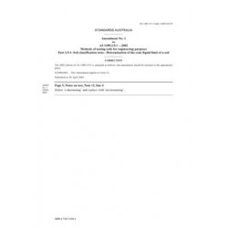 AS 1289.3.9.1-2002 AMDT 1 [ Superseded ]