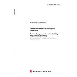 AS IEC 60645.4-2002 [ Obsolescent ]