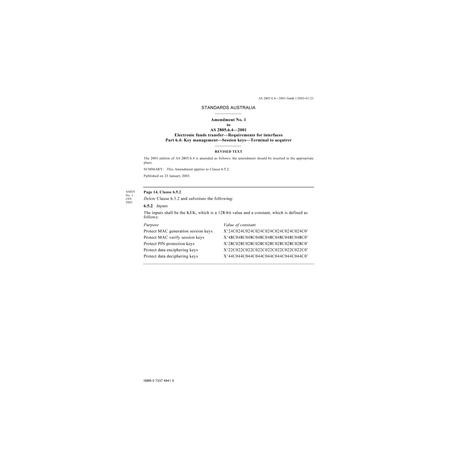 AS 2805.6.4-2001 AMDT 1