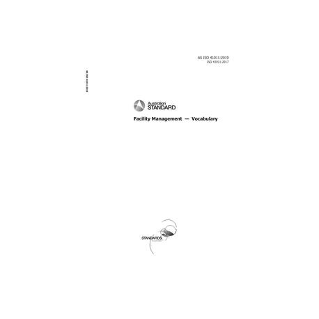 AS ISO 41011:2019