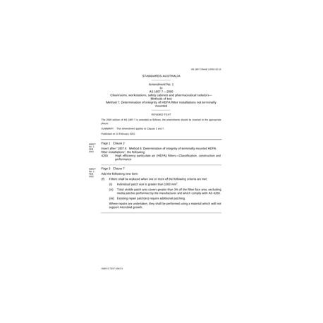 AS 1807.7-2000 AMDT 1